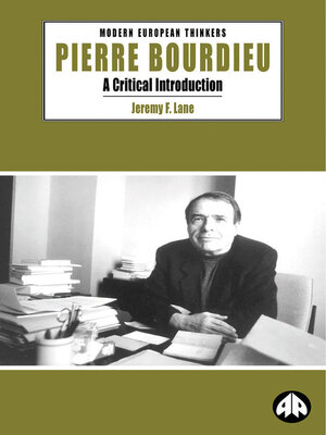 cover image of Pierre Bourdieu